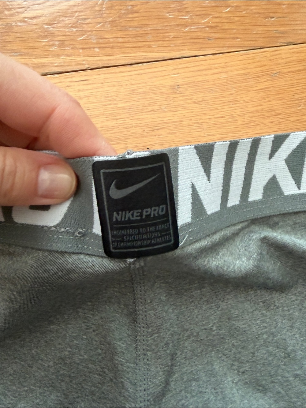 Nike Pro Boys Compression Gray Training Tights Size M - Picture 7 of 8